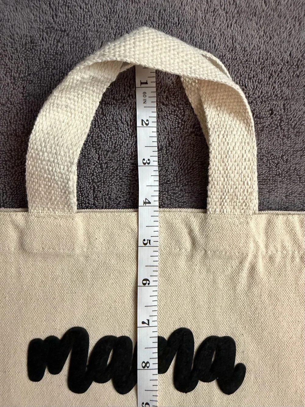 Reusable Canvas Gift Bag - Mama Canvas Tote Bag - Picture 4 of 7